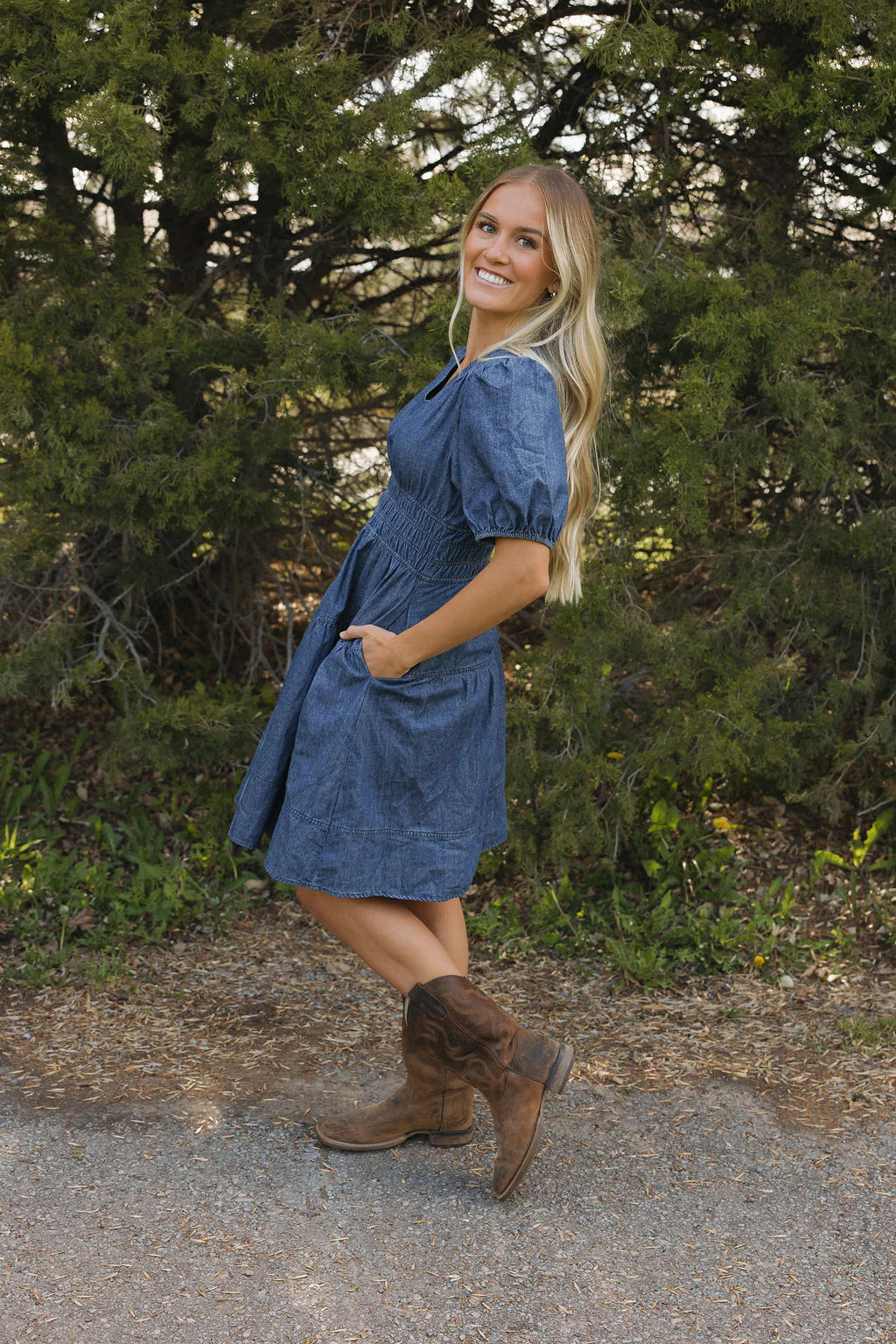 Addie Dress-Denim - Image 5