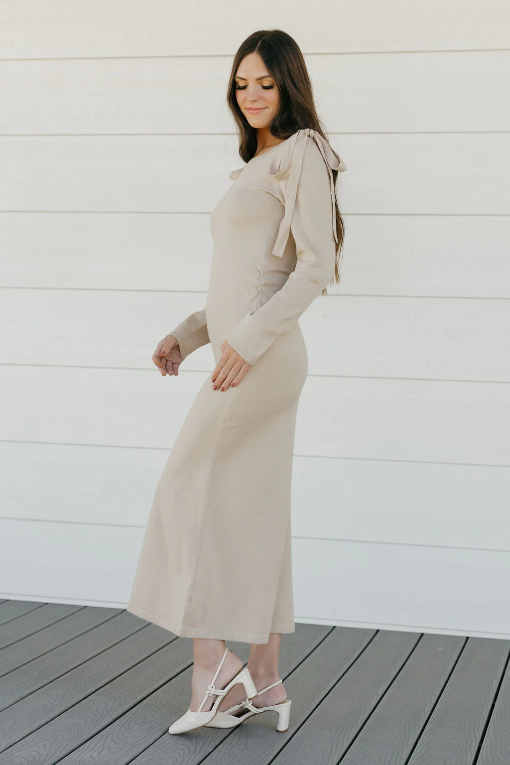 Addison Dress-Oatmeal - Image 3