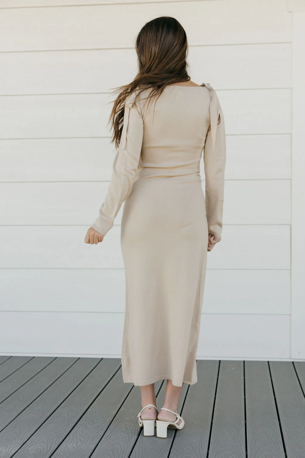 Addison Dress-Oatmeal - Image 4