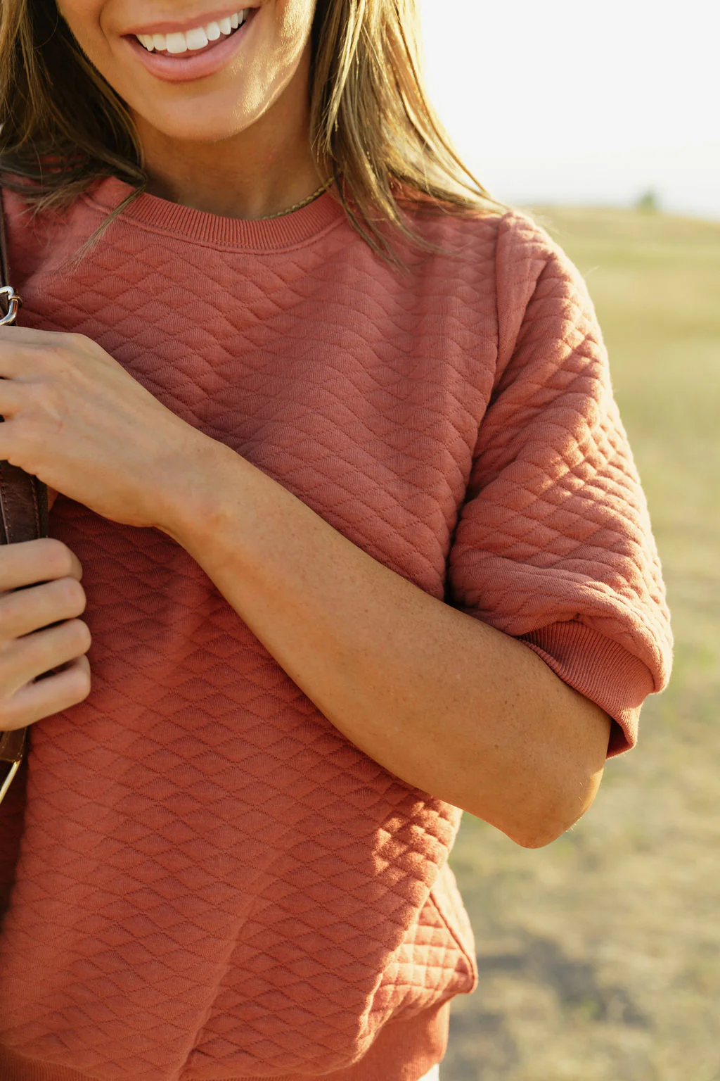 Addy Quilted Top-Rust - Image 4