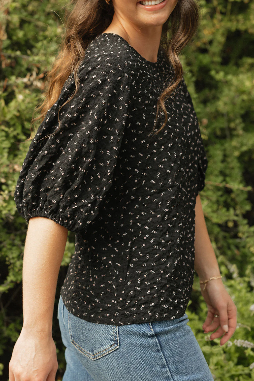 Adrianne Top-Black Floral - Image 4