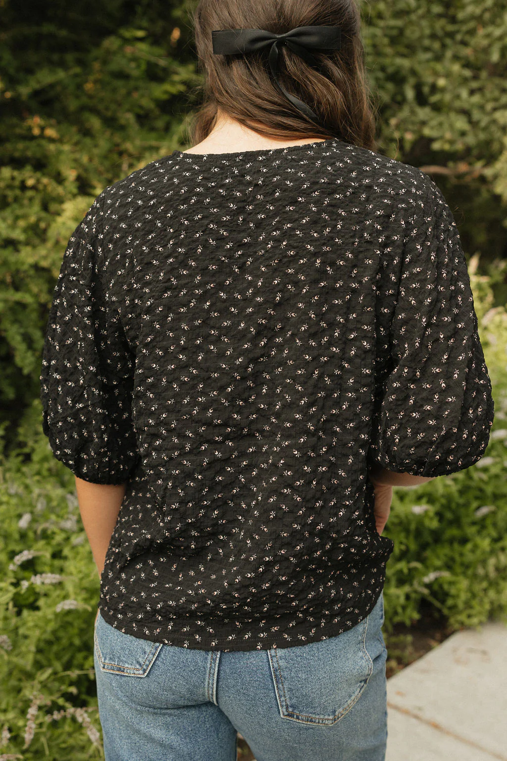 Adrianne Top-Black Floral - Image 7