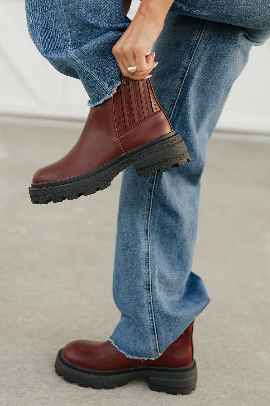 Ayden Boots-Wine - Image 3