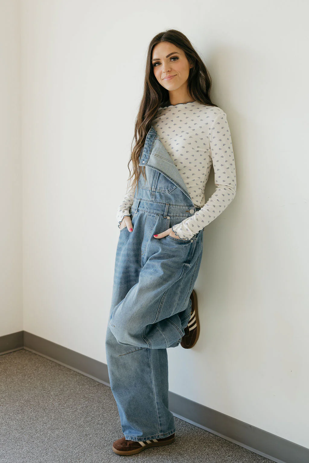 Becca Top-White/Blue - Image 3