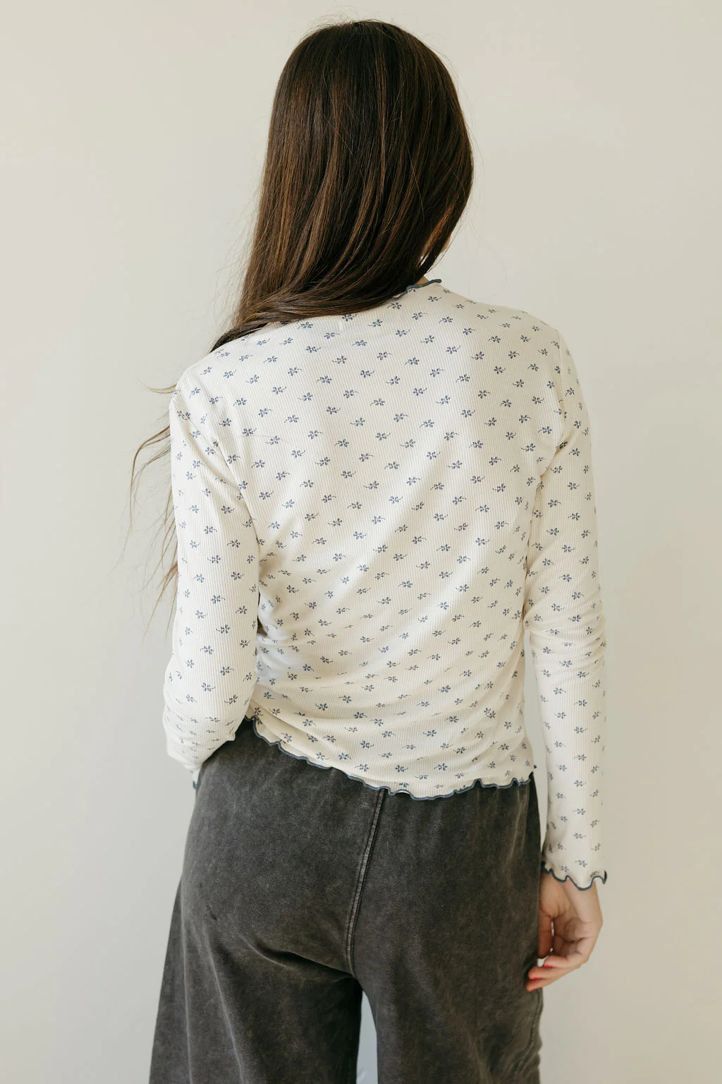 Becca Top-White/Blue - Image 5