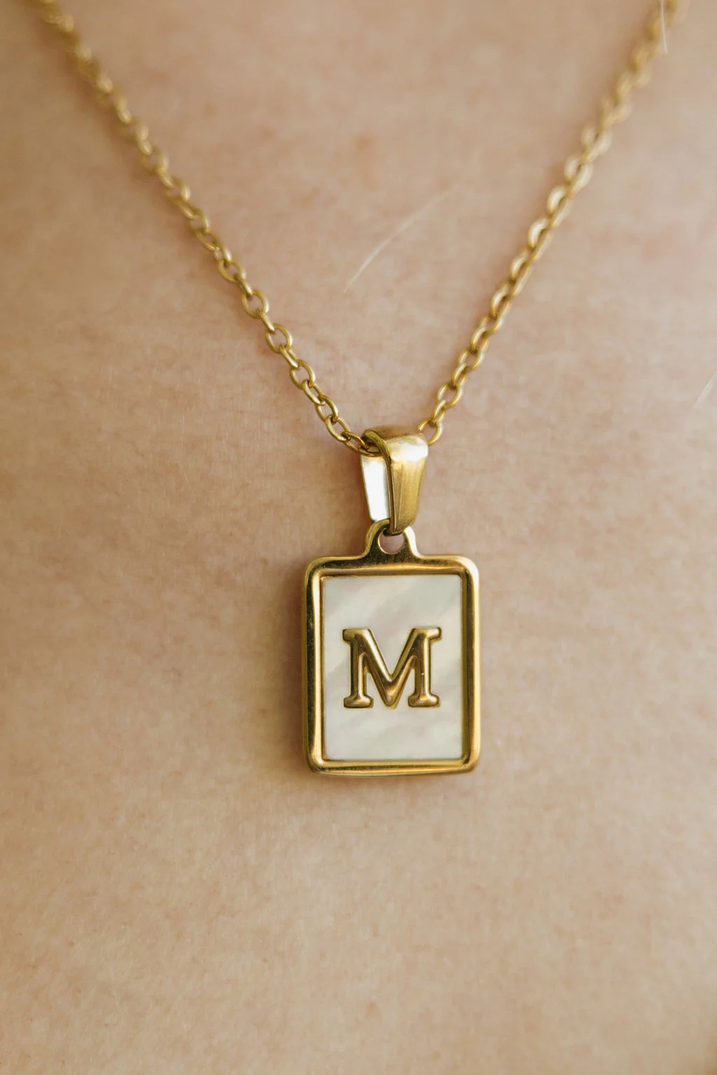 Brilee Initial Necklace-Gold - Image 4