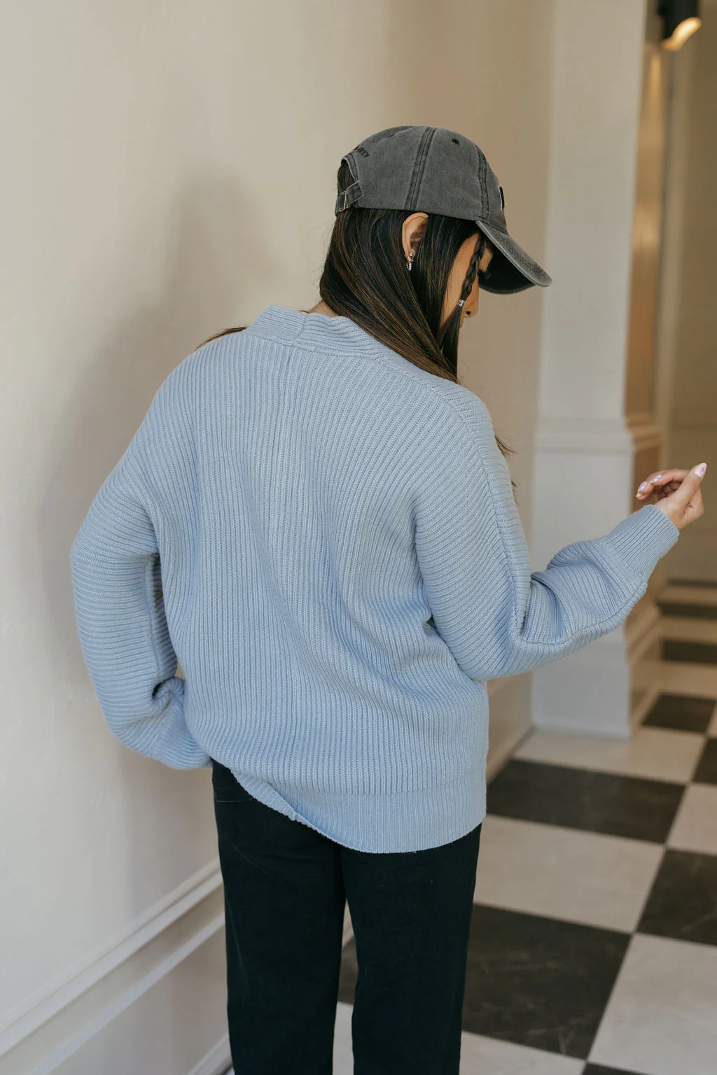 Britton Sweater-Powder Blue - Image 5