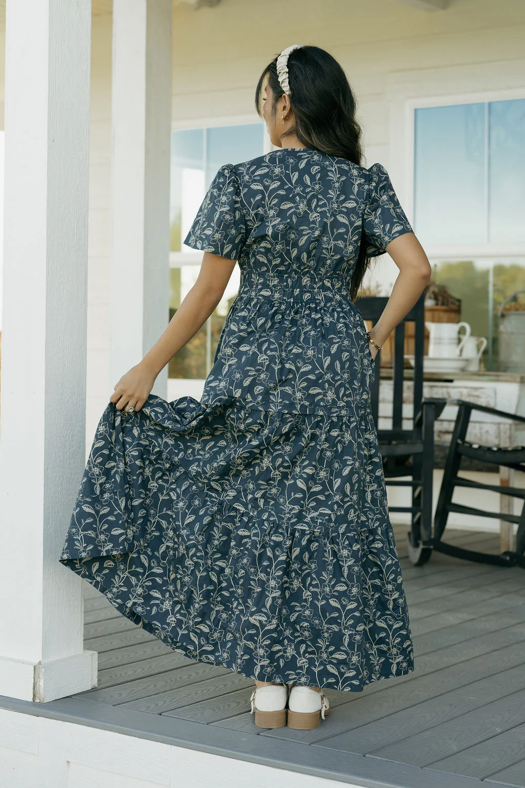 Caribbean Dress-Midnight Floral - Image 4