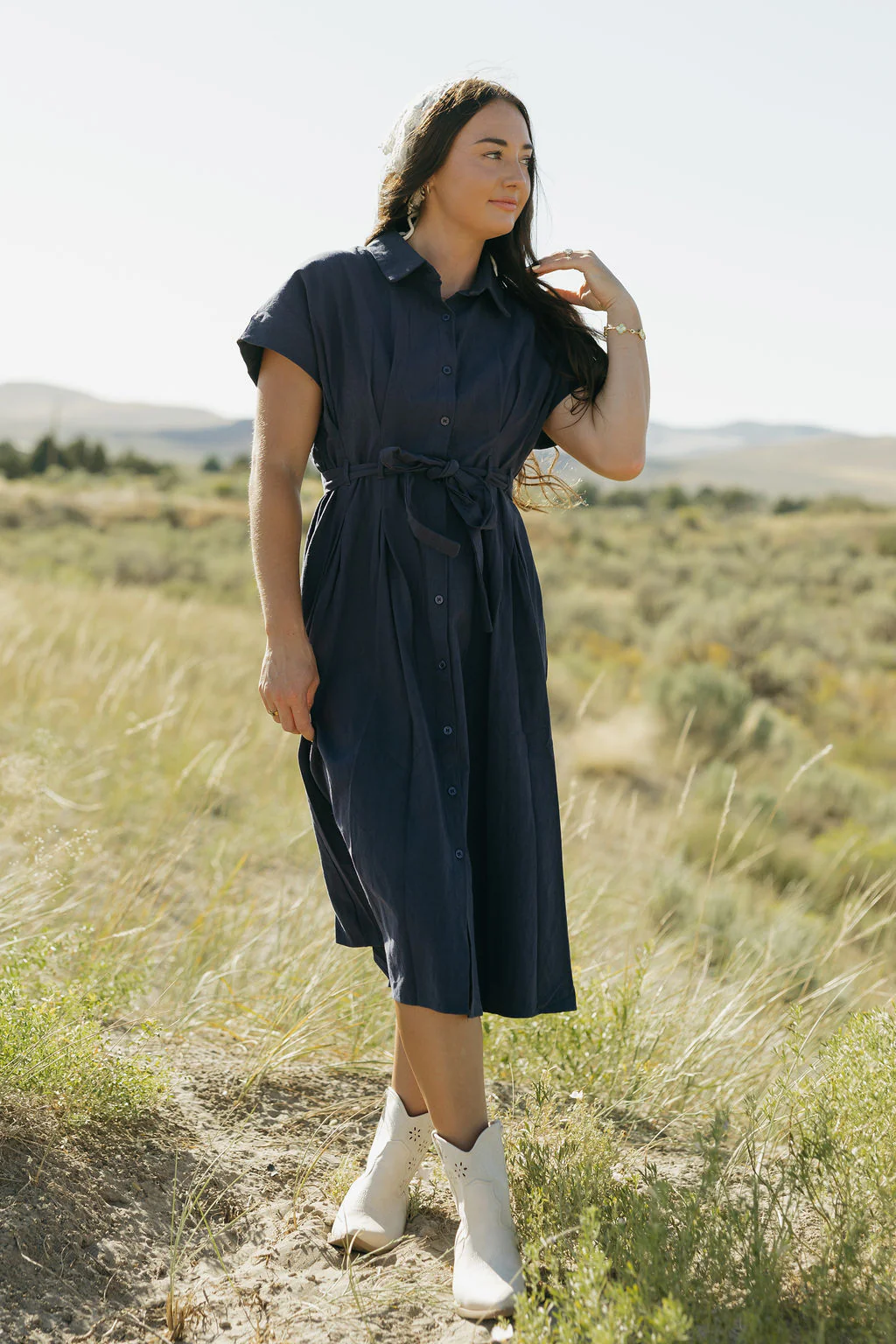 Erin Dress-Navy - Image 3