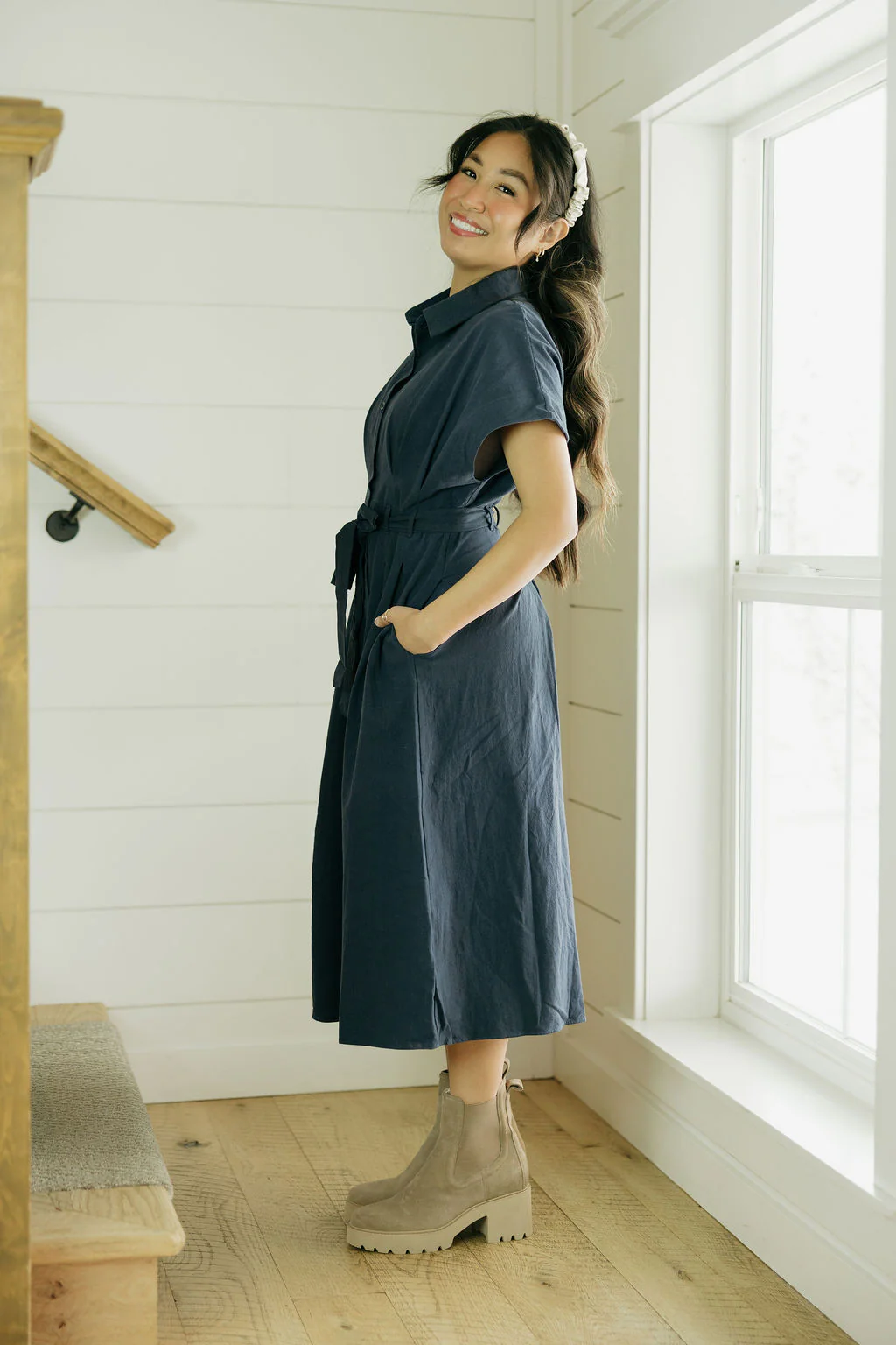 Erin Dress-Navy - Image 4