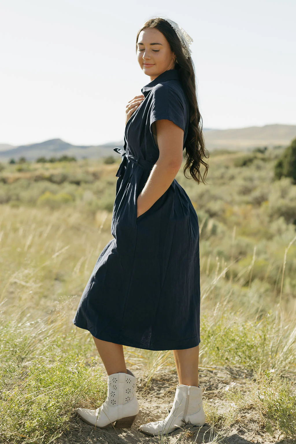 Erin Dress-Navy - Image 8