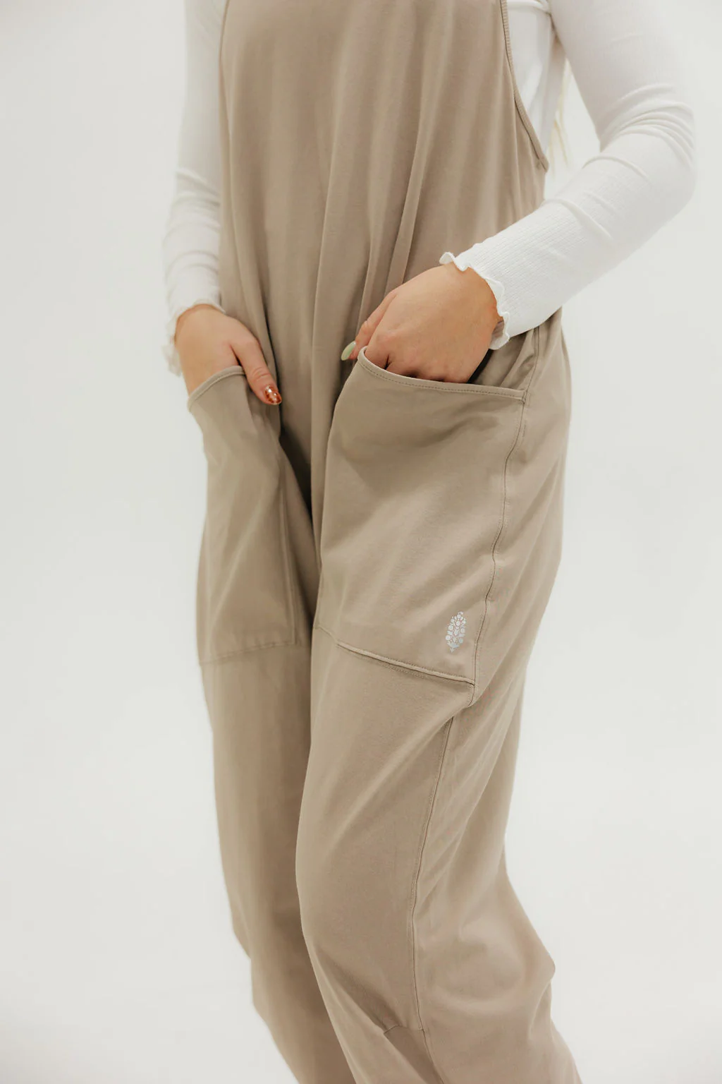 Free People Hot Shot Onesie-Mocha Latte - Image 6