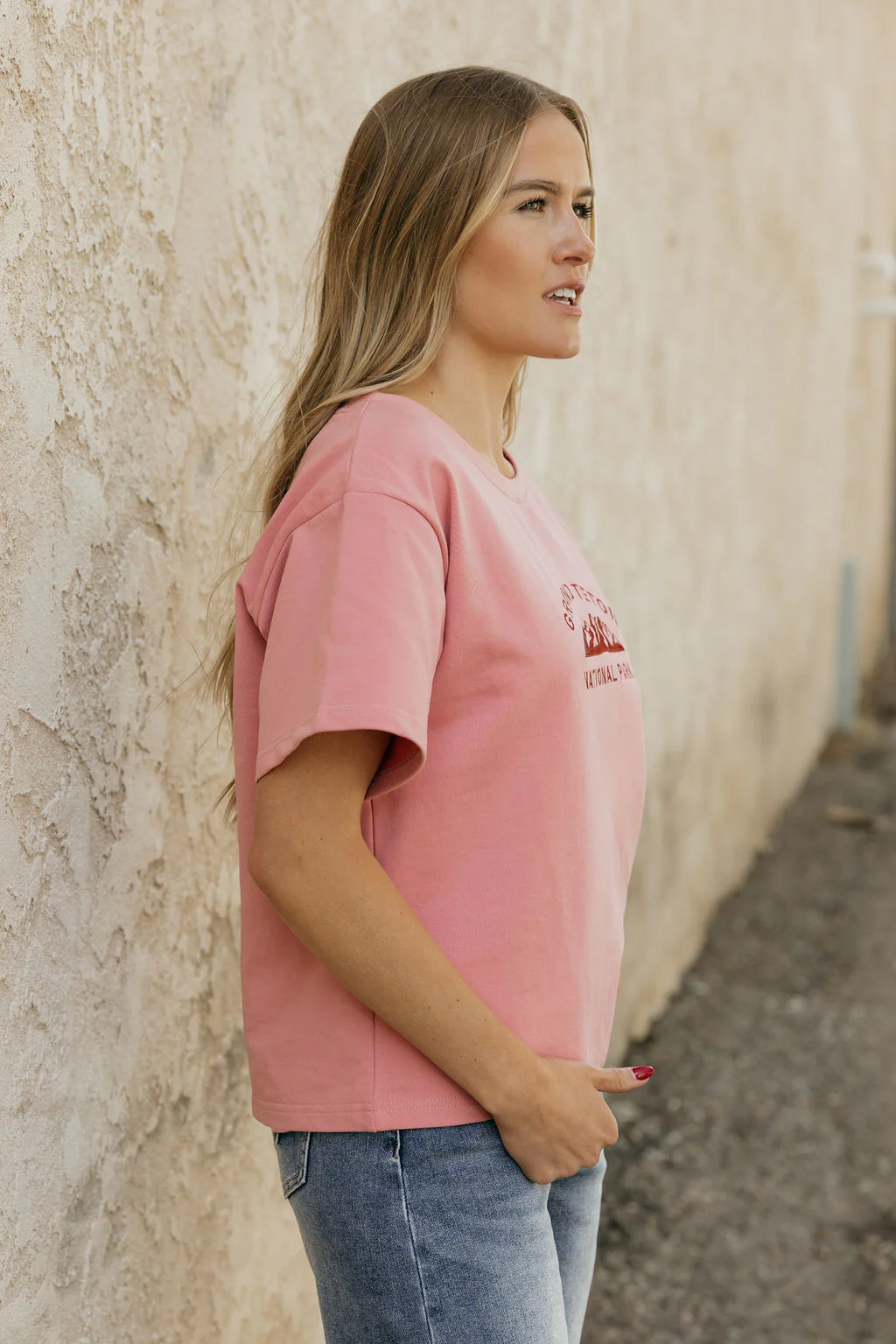 Grand Teton Park Tee-Pink - Image 4