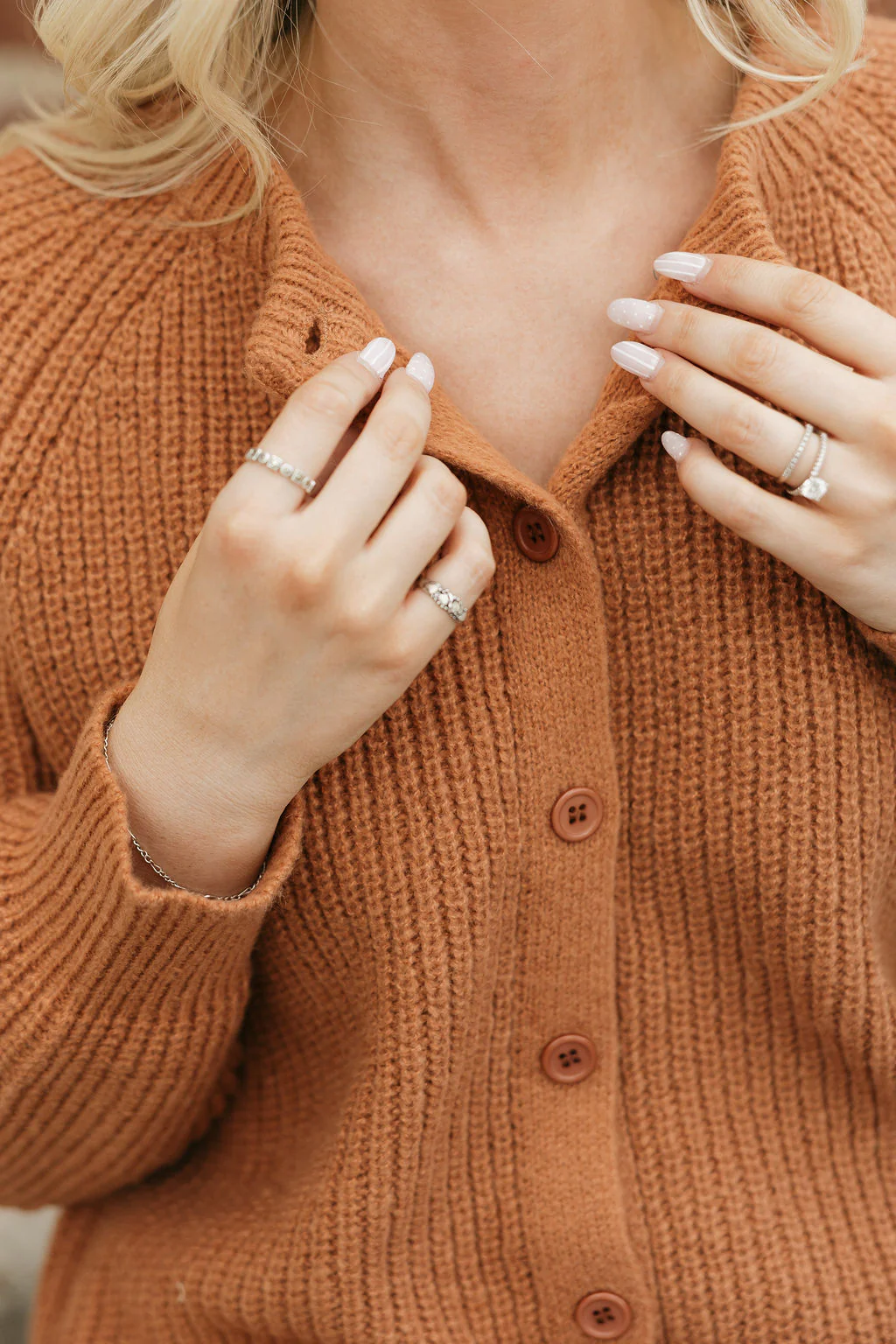 Granger Cardigan-Burnt Orange - Image 3