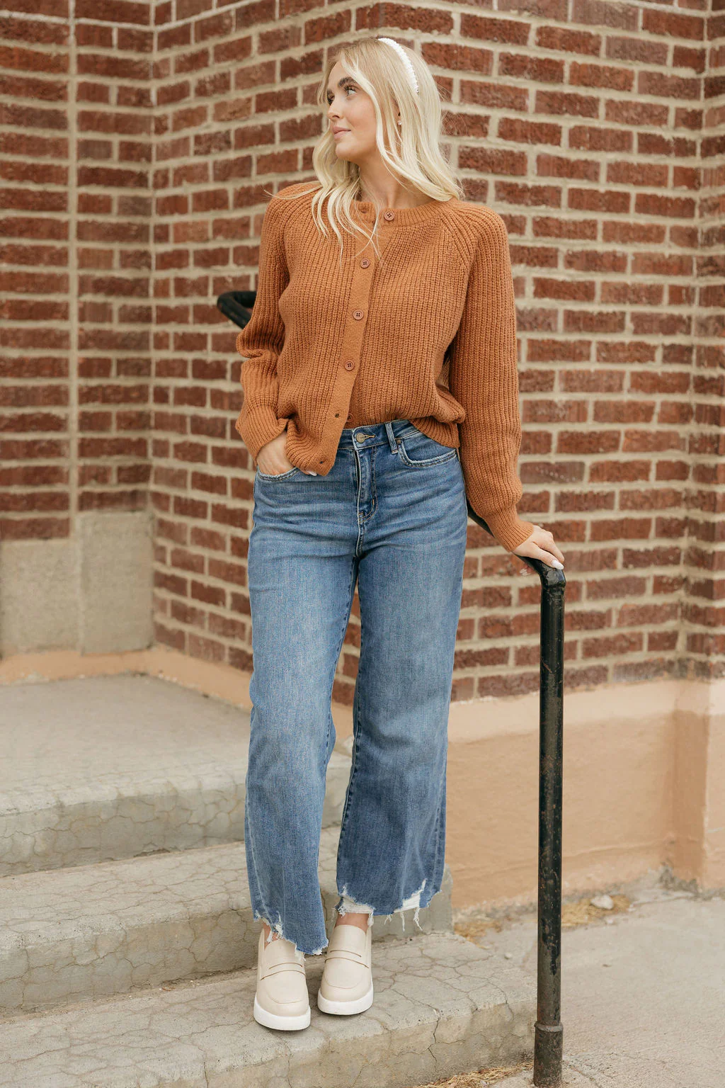 Granger Cardigan-Burnt Orange - Image 5