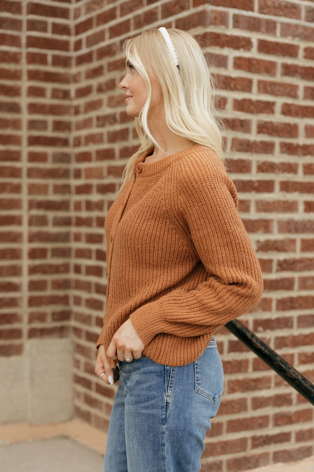 Granger Cardigan-Burnt Orange - Image 6