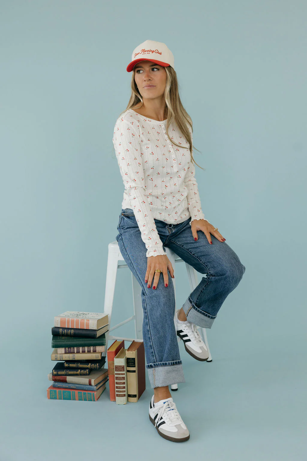 Haisley Top-Ivory Cherries - Image 3