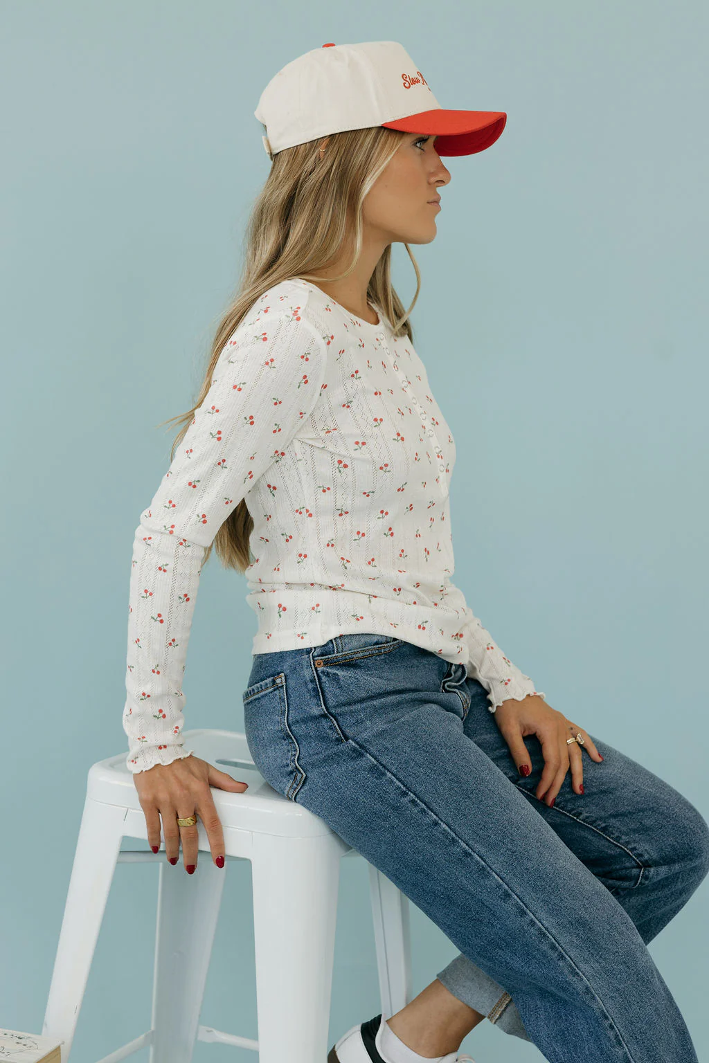 Haisley Top-Ivory Cherries - Image 4