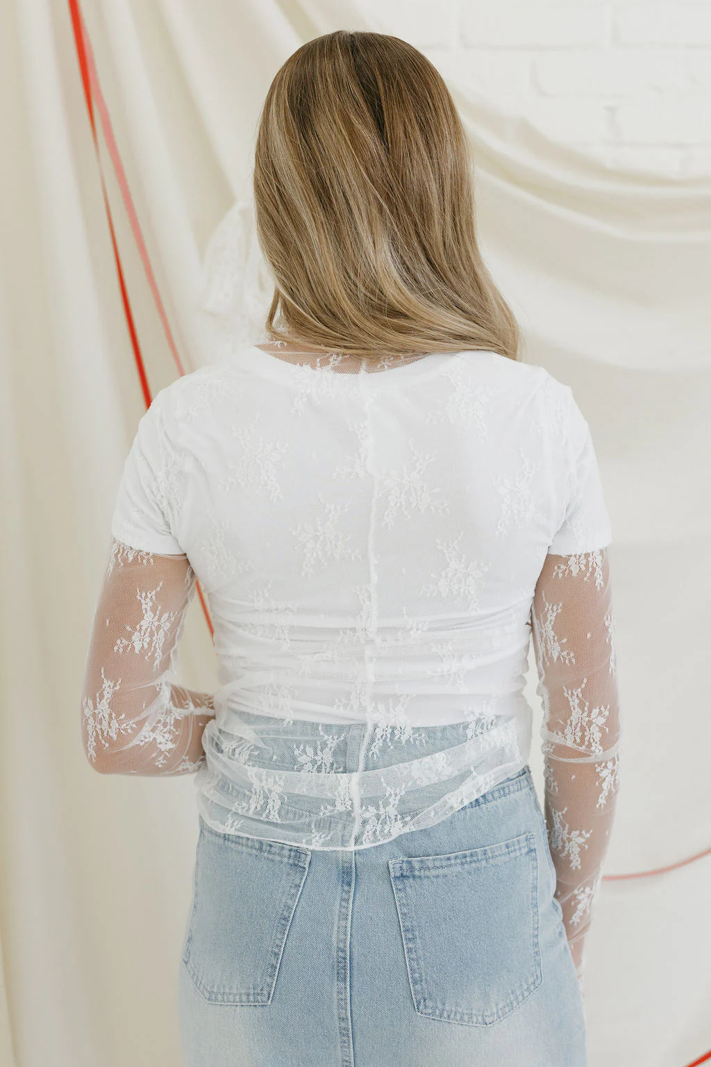 Heartbeat Top-Off White - Image 6
