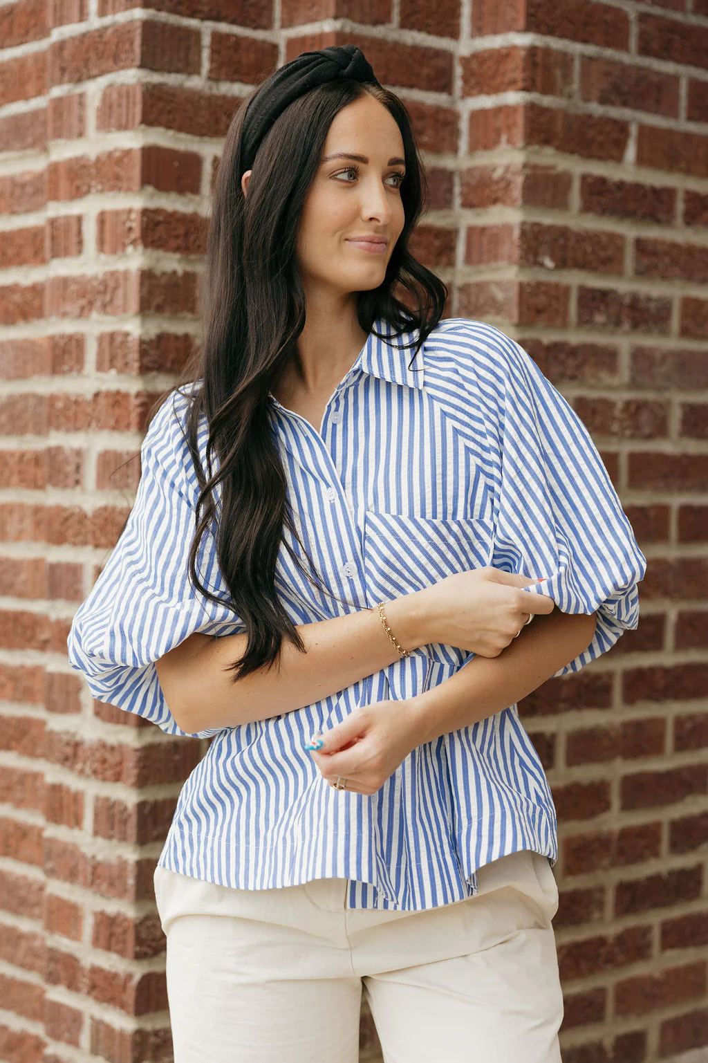 Jill Top-Blue Stripe - Image 5