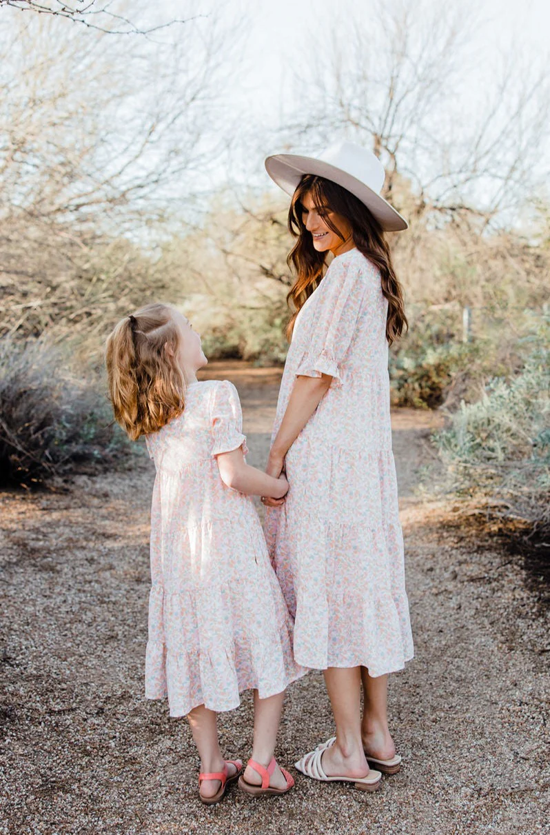 Little Girl's Linden Dress-Lt. Pink Multi - Image 6