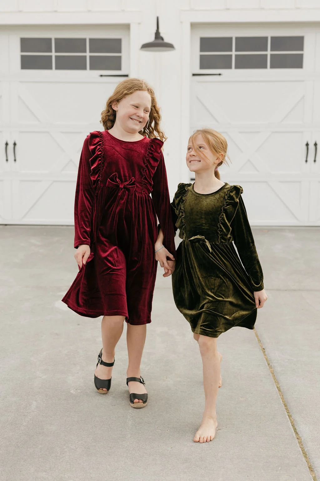 Little Girl's Noelle Dress-Moss - Image 5