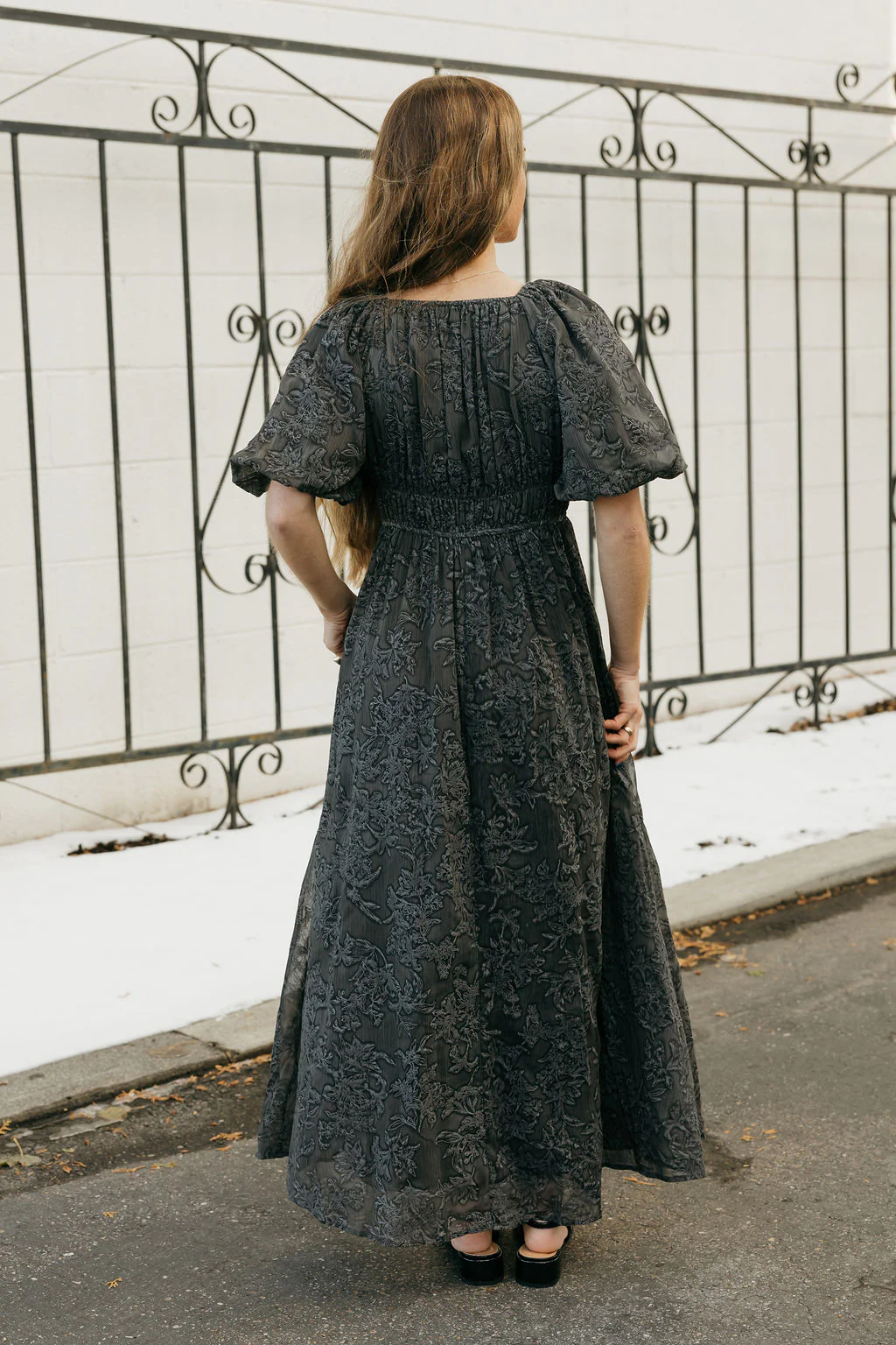Lyla Dress-Charcoal - Image 5