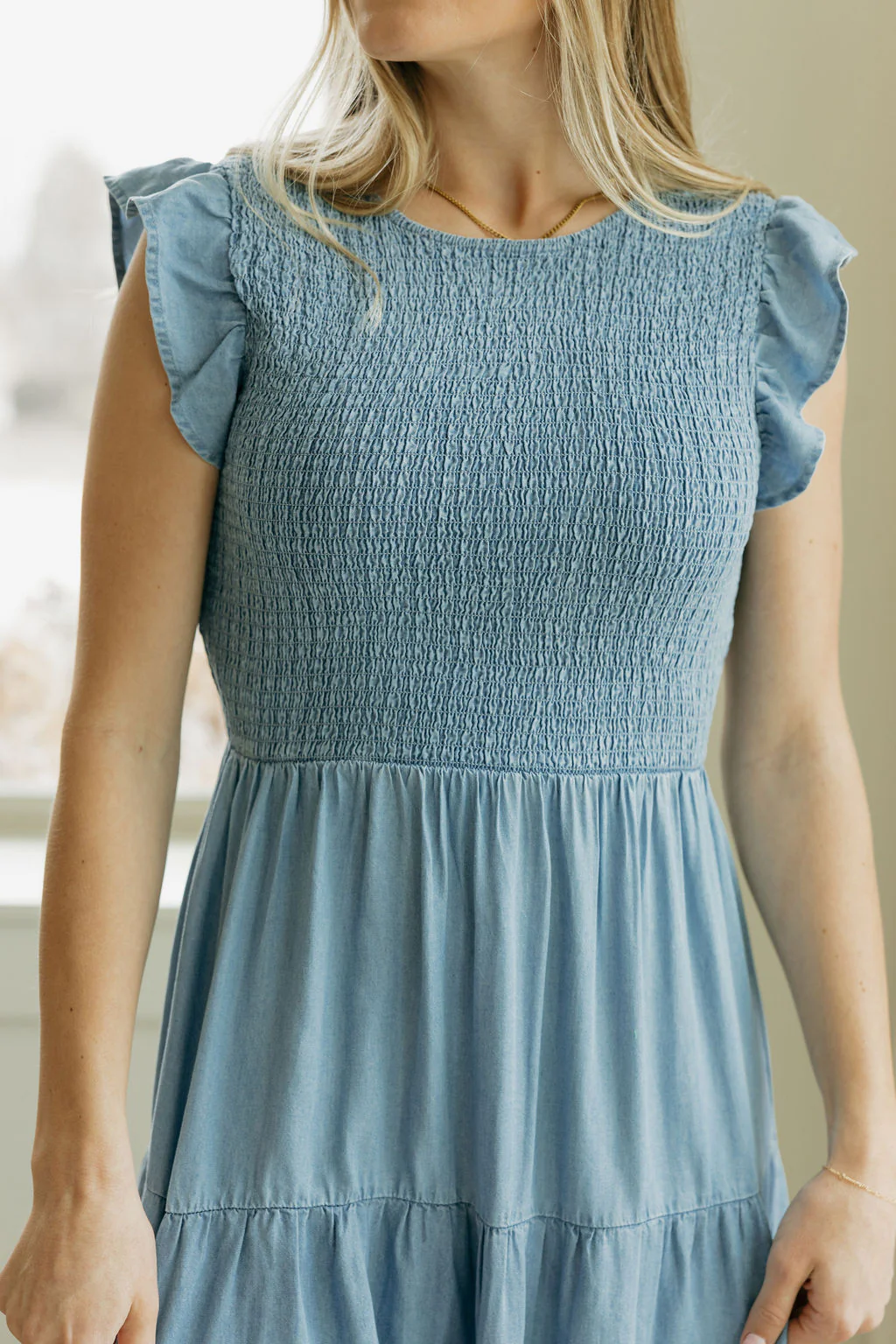 Maddy Dress-Chambray - Image 5