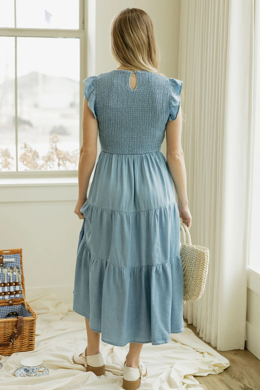 Maddy Dress-Chambray - Image 6