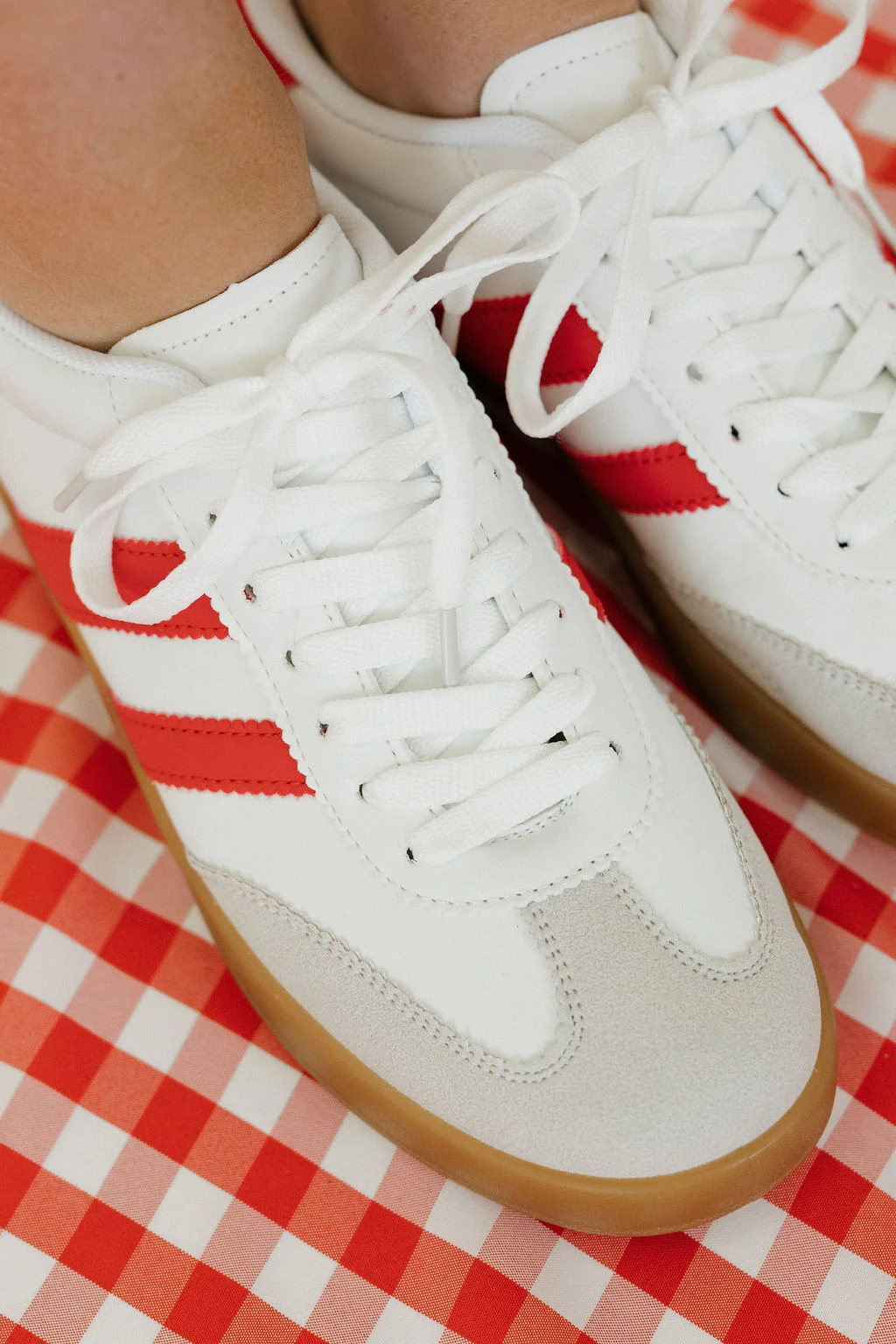Mandie Sneakers-White/Red - Image 3