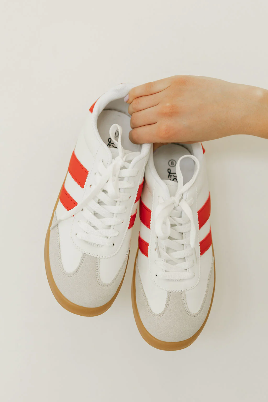Mandie Sneakers-White/Red - Image 4