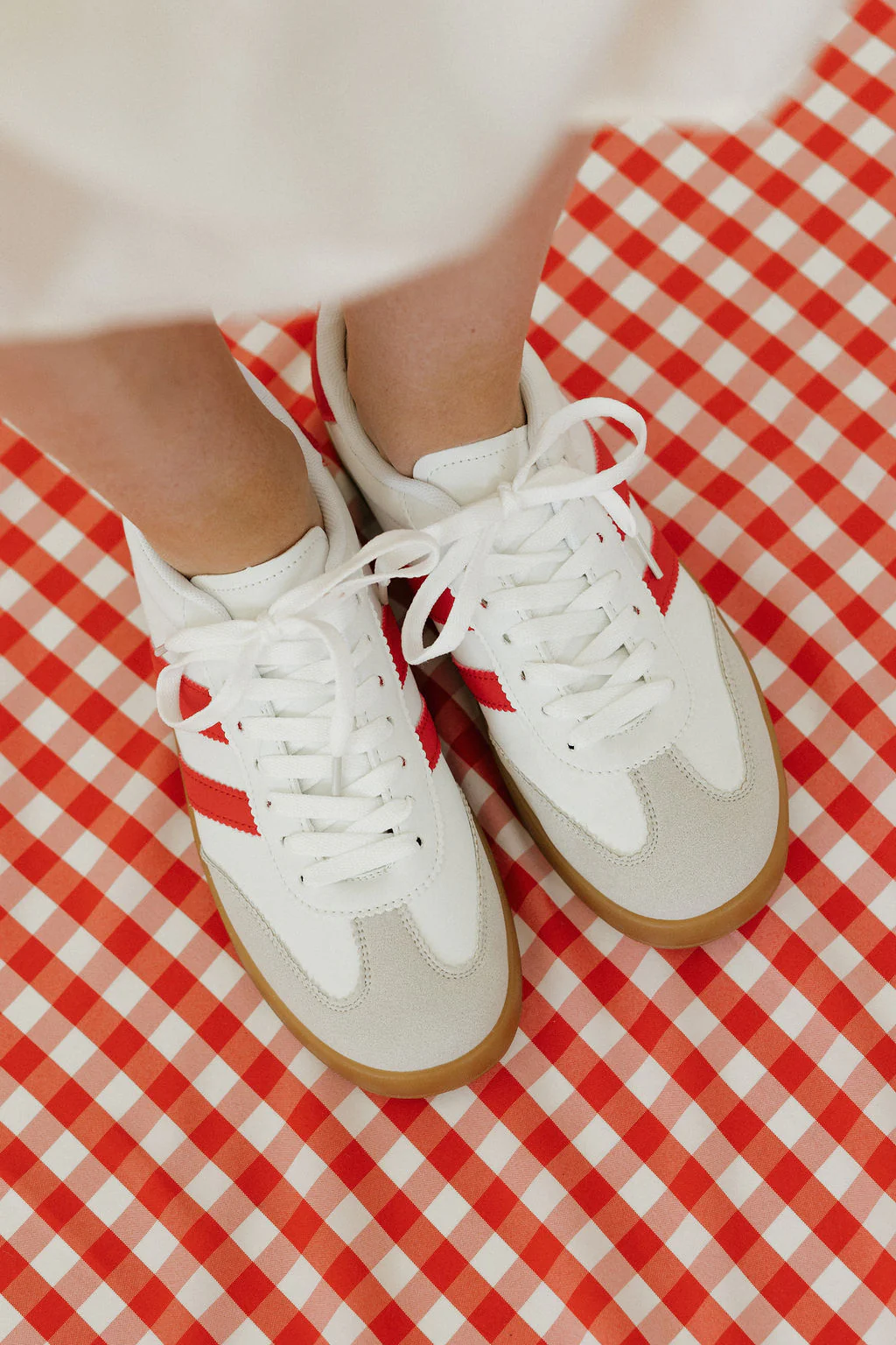 Mandie Sneakers-White/Red - Image 5