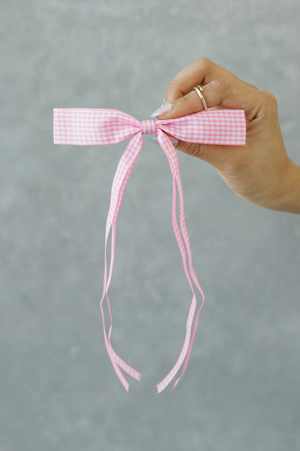 Polly Hair Bow-Pink - Image 3
