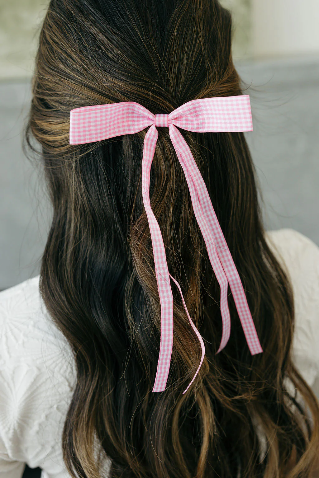 Polly Hair Bow-Pink - Image 5
