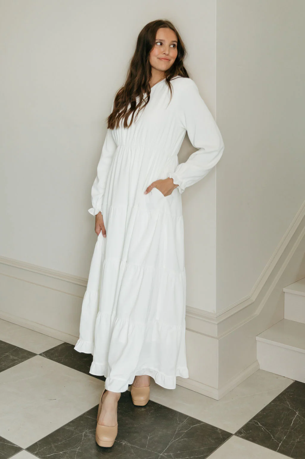 Sophia Dress-White - Image 5