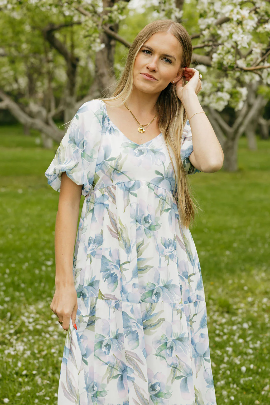 Valley Dress-Blue Multi - Image 3