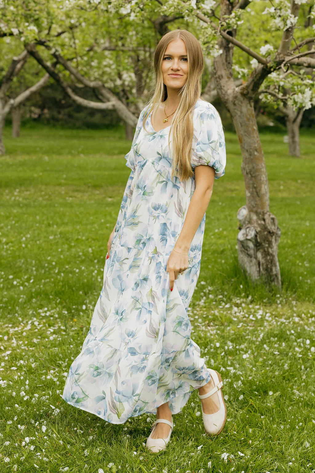 Valley Dress-Blue Multi - Image 4