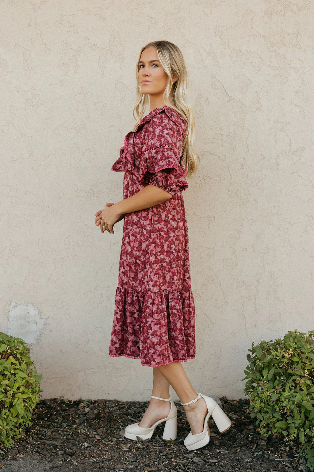 Viviana Dress-Berry Multi - Image 3